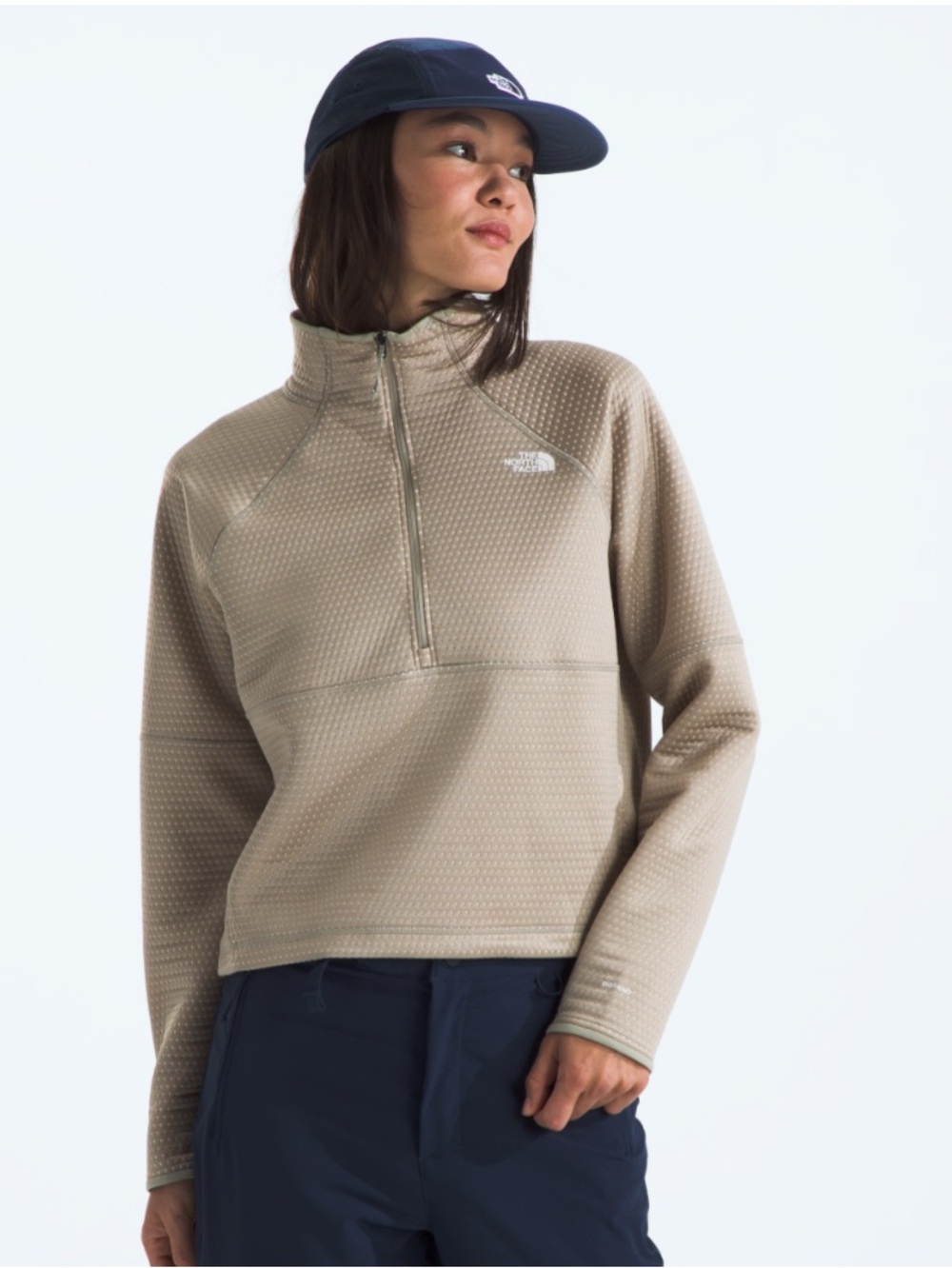 EUC North Face Dotknit Thermal 1/4 Zip Top size XL